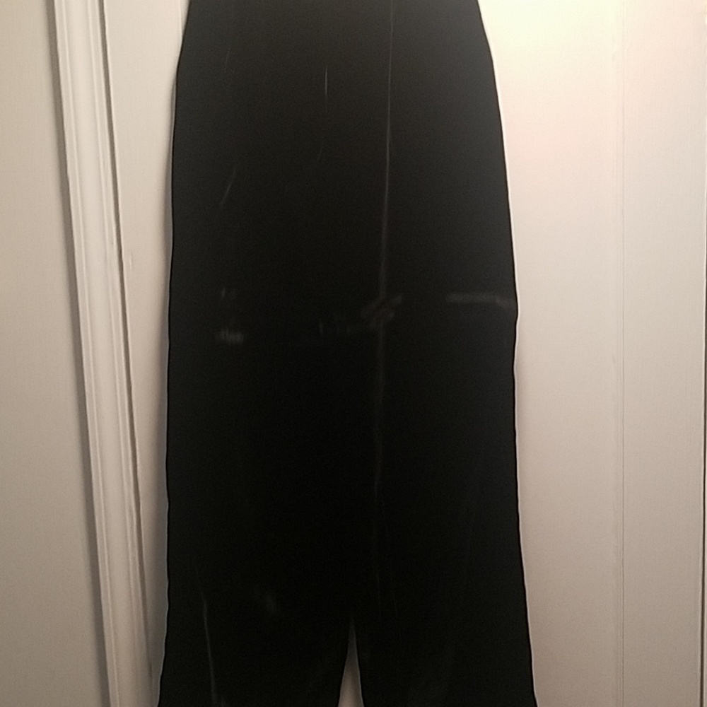 Black Alberto Makali velvet pants